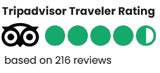Tripadvisor traveler rating 4.5 out of 5 stars based on 216 reviews