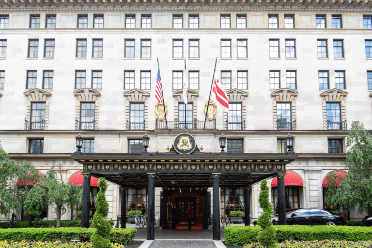 St. Regis Hotel Washington DC main entrance